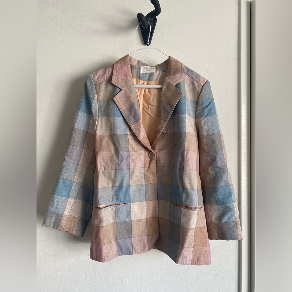Vintage Hey Jude Checkered Jacket